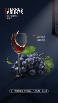 紅酒海報(bào)(深色色系A(chǔ)組)