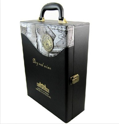 【紅酒皮盒 紅酒雙支裝 紅酒皮盒雙只 葡萄酒禮盒 端午節促銷】價格,廠家,圖片,酒類包裝,親 誠信包裝-