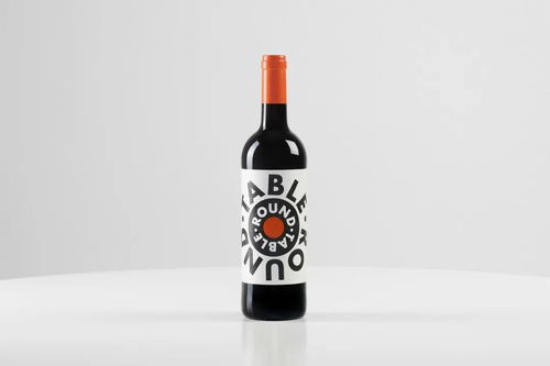 黑與白優秀葡萄酒產品包裝設計